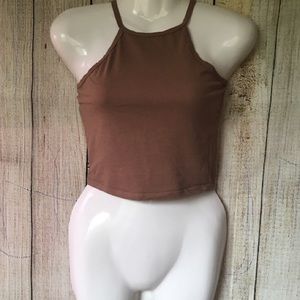 Crop Top Brown